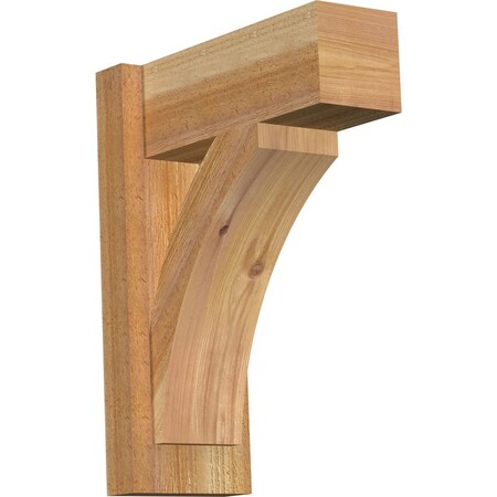 Thorton Block Rough Sawn Outlooker, Western Red Cedar, 6W X 14D X 18H